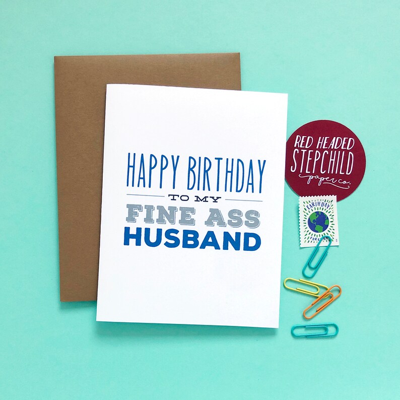 Happy Birthday to My Fine Ass Husband Card Birthday Card - Etsy