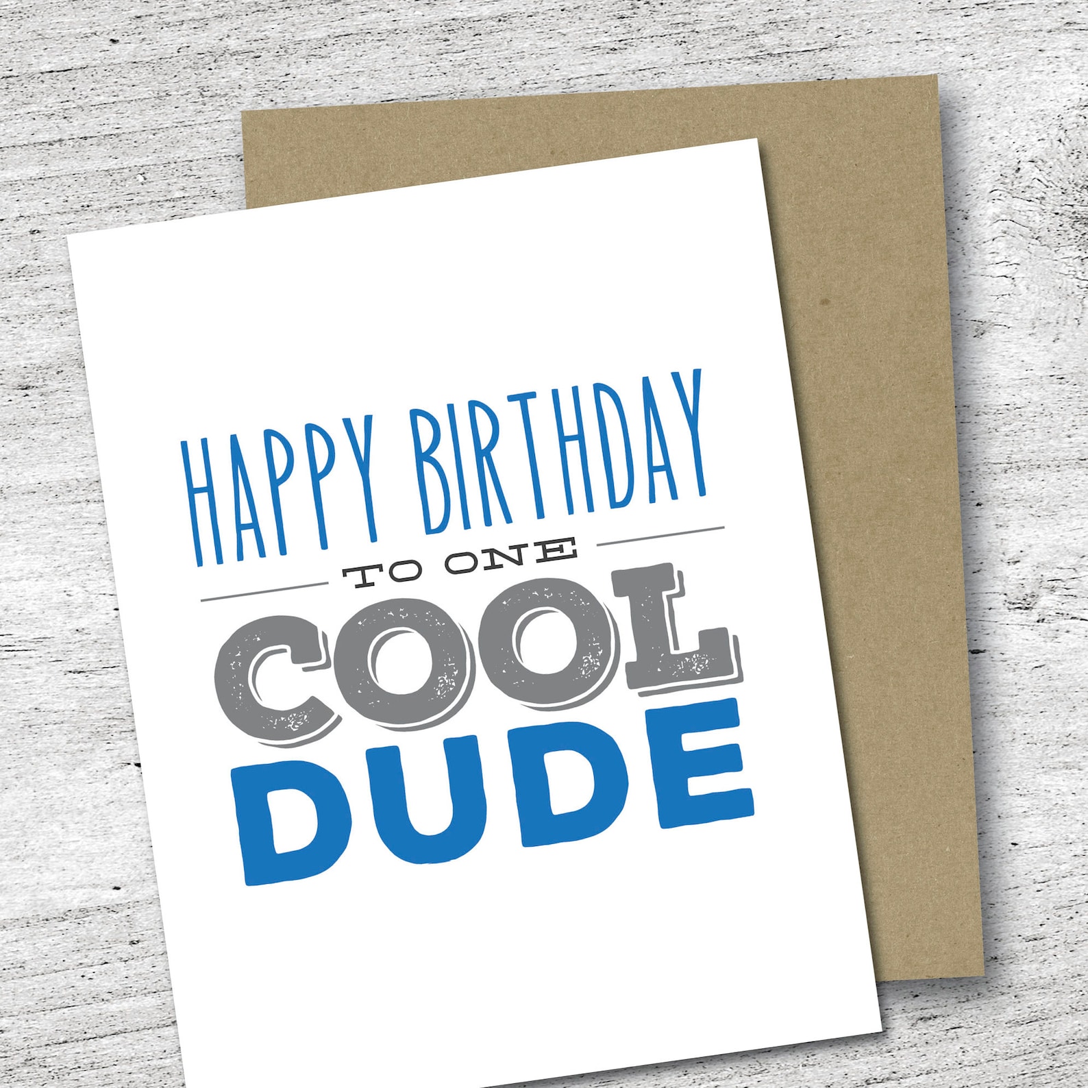 Happy Birthday to One Cool Dude Card Birthday Card Kid Birthday Cool Dude Card Etsy