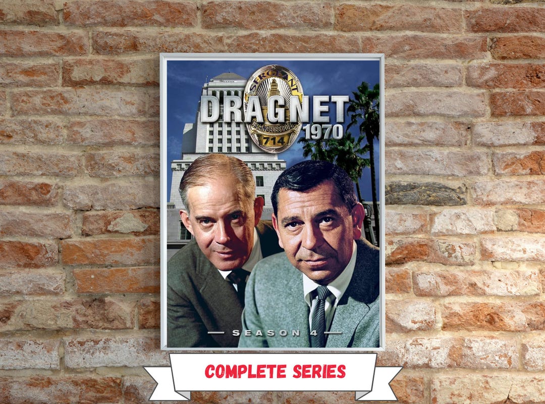 Dragnet Complete Series All 4 Seasons 1967-1970 DVD Quality Digital ...