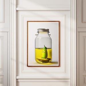 The Last Pickle|Sad Pickle|Lustige Wandkunst|Küchen Wandkunst|The Last Pickle Poster|Küchenkunst| Küche Dekor|Lustiges Poster|Digital Printable|