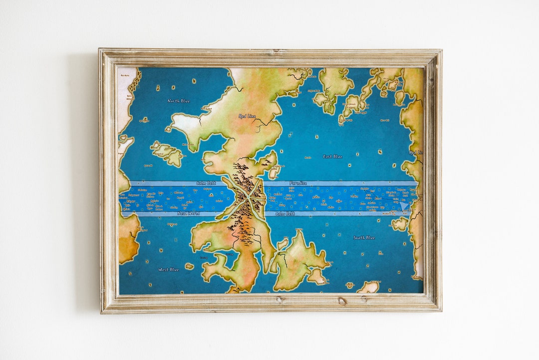 One Piece World Map, Anime World Map, Anime Wanted Map, World Map ...