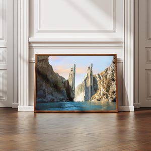 Herr der Ringe Poster - Mittelerde, Kunstdruck, Herr der Ringe Dekor, Rings of Power Wandkunst, Gemeinschaft digitaler Download