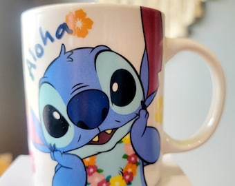NEW Disney Lilo and Stitch Charactor Aloha 11oz Ceramic Mug