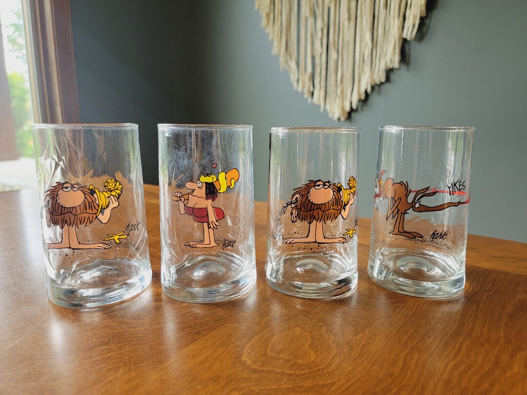 Vintage 1981 Arby’s B.C. Ice Age Collector Series 4 Drinking Glasses - Etsy