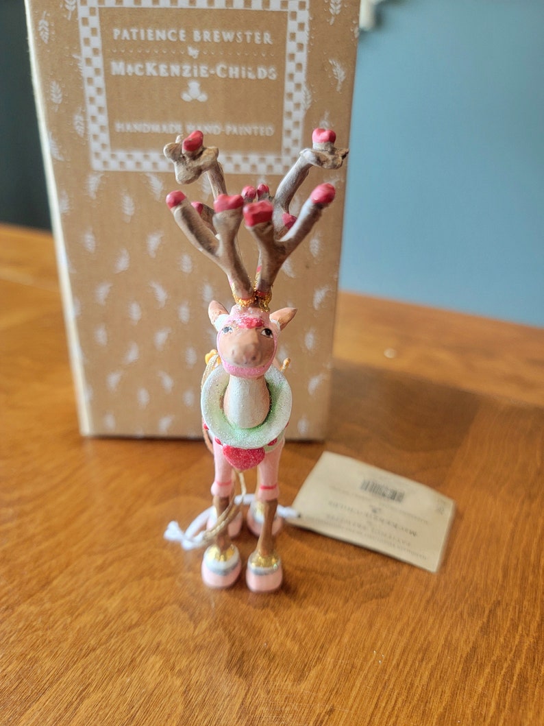 New Patience Brewster Dash Away Cupid Reindeer Figure image 5