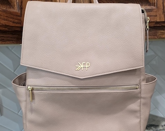 Freshly Picked Classic Diaper Bag II in Light Pink with Gold Hardware