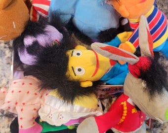 Pick Your Own, Retired TYCO 1997 Sesame Street Bean Bag Plushies