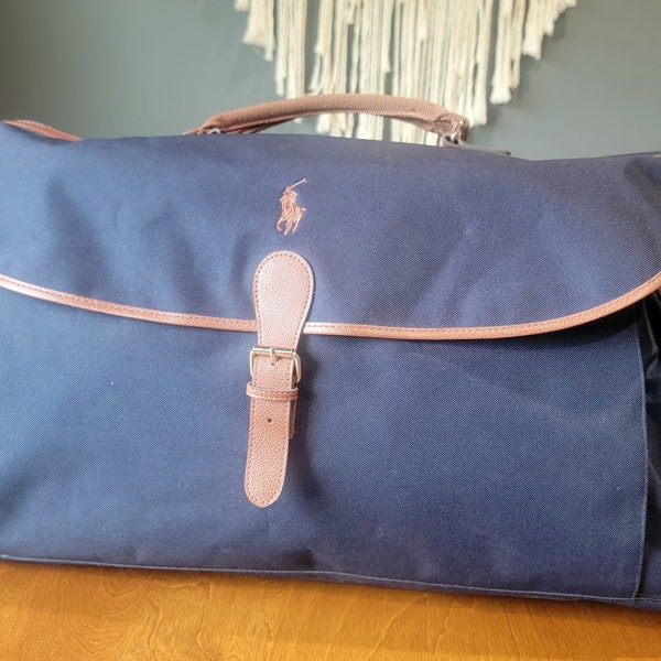 Sac de voyage en toile Polo Ralph Lauren bleu marine Duffle