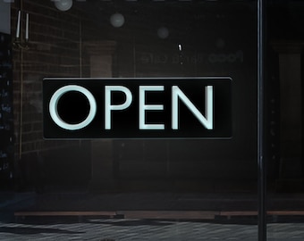 Open Neon Sign | Business Logo  Sign | Wall Light Hanging Decoration | LED Sign For Restaurant Bar Shop Store | Cafe Door Light Sign