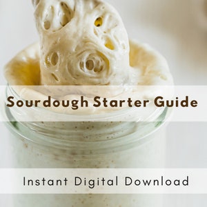 Recipe | Sourdough Starter Recipe PDF | Instant Digital Download | Starter Recipe | Breadmaking | Downloadable Recipes | Sourdough Bread