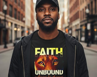 Faith Unbound Christian T shirt: Bold Faith Wear, Streetwear Apparel