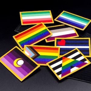 LGBTQ+ flag patches