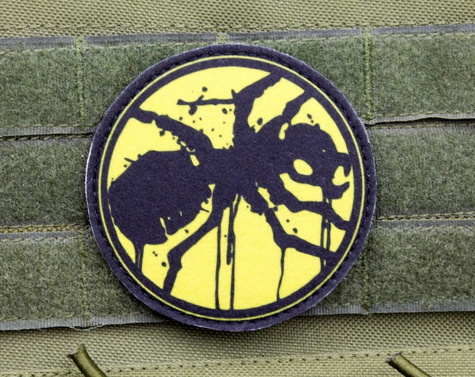Black Ant hook and loop morale patch