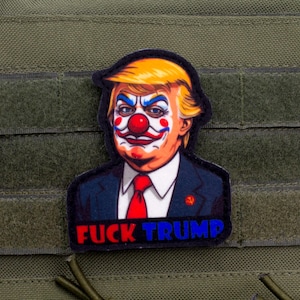 Knulla Trump Clown kardborreband morallapp