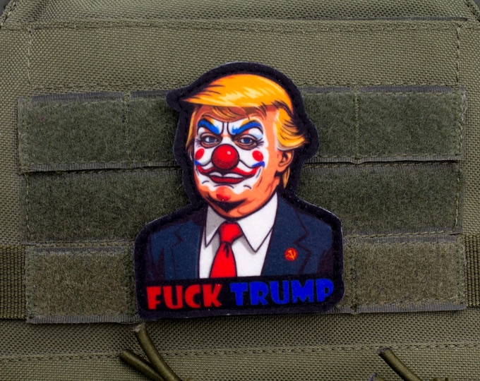 Fuck Trump Clown hook and loop morale patch