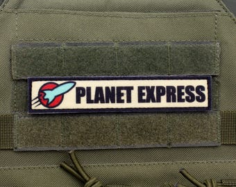 Planet express Futurama Cosplay hook and loop morale patch