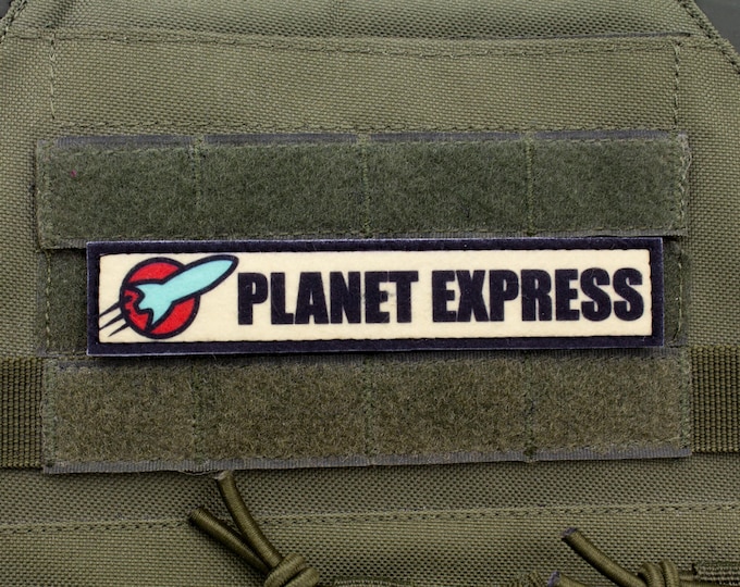 Planet express Futurama Cosplay hook and loop morale patch