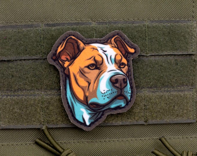 Pitbull Patch – Cartoon Style