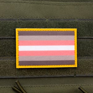 LGBTQ Demigirl flag hook and loop patch