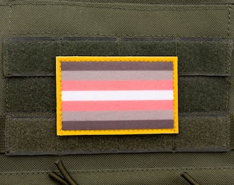 LGBTQ Demigirl flag hook and loop patch