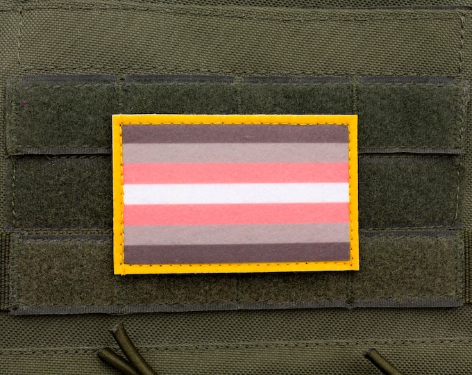 LGBTQ Demigirl flag hook and loop patch