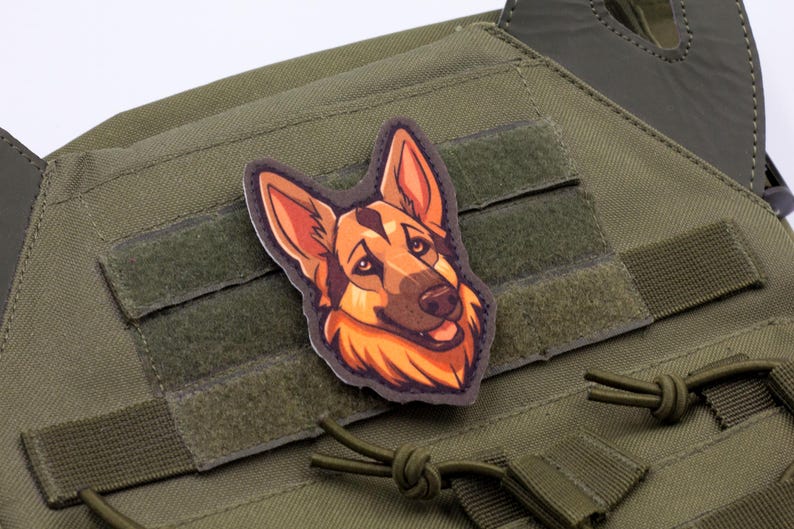 Gsd Patch German Shepherd Patch – Cartoon Style - Etsy