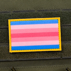 Trans Frau LGBTQ Flagge Klett Aufnäher