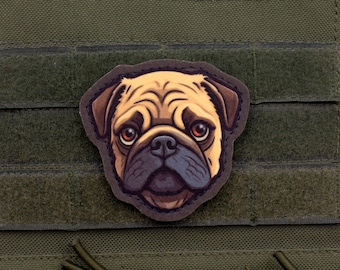 Pug Patch – Cartoon Style