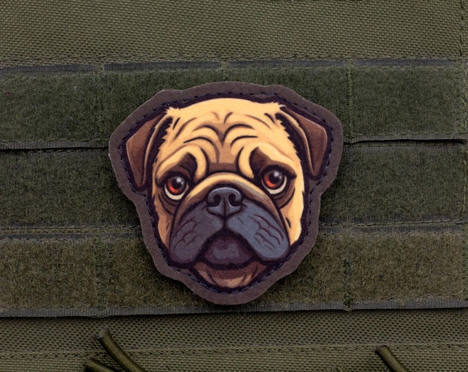 Pug Patch – Cartoon Style