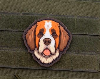 Saint Bernard Patch – Cartoon Style