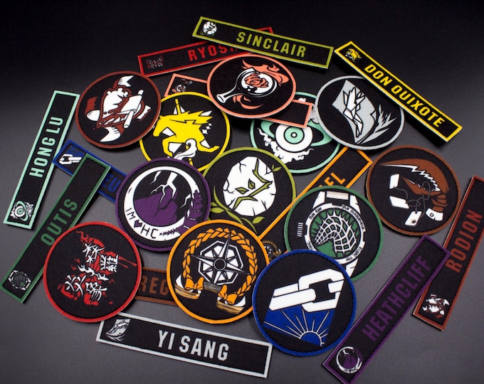 Limbus Company hook and loop patches | Anime Game Inspired | Sublimation on Felt | Durable & Fade-Resistant