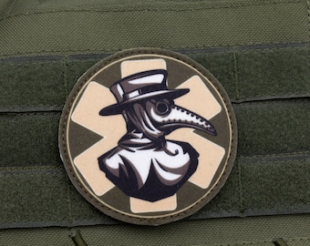 parche de médico de la peste, paramédico y técnico de emergencias médicas