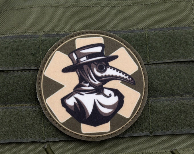 Plague doctor paramedic emt patch