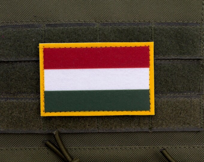 Hungary Flag Hook-and-Loop Patch