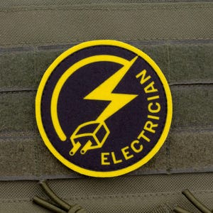 Elektriker emblem lapp
