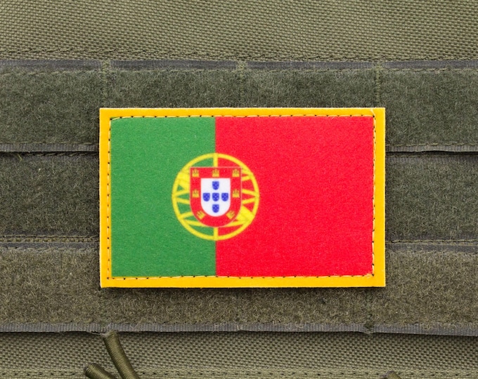 Portugal flag hook and loop patch Bandeira de portugal