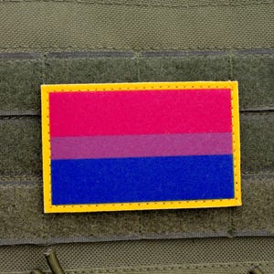 LGBTQ Bisexual Flagge Klett Aufnäher