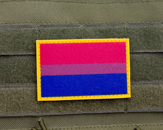 Bisexual Pride Flag Hook-and-Loop Patch