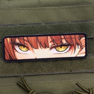 Makima eyes Chainsaw Man anime hook and loop patch