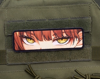 Makima eyes Chainsaw Man anime hook and loop patch