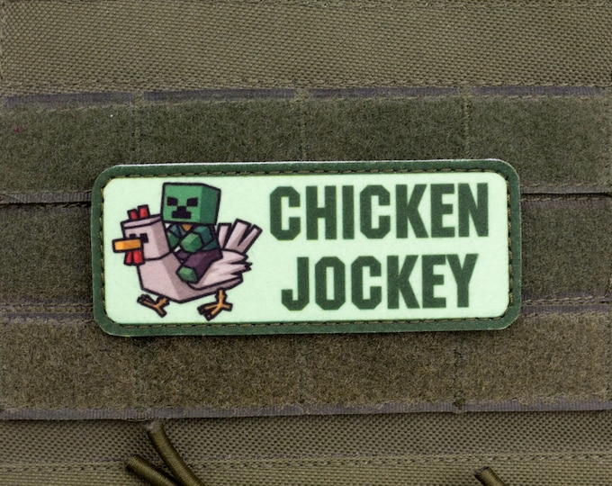 Chicken Jockey Funny Gaming Morale Patch