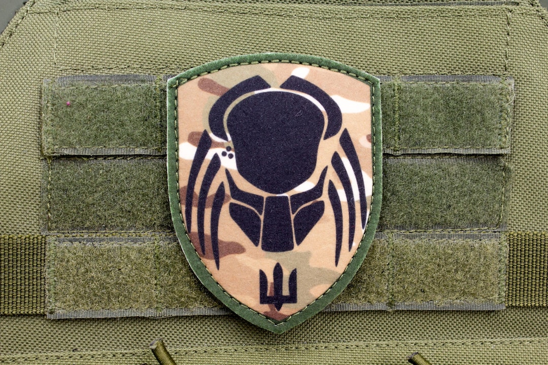 Predator Camo Hook and Loop Morale Patch - Etsy
