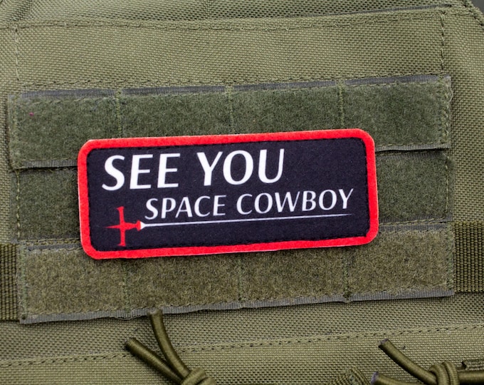 See you space Cowboy anime hook and loop patch