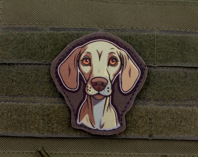 Weimaraner Patch – Cartoon Style