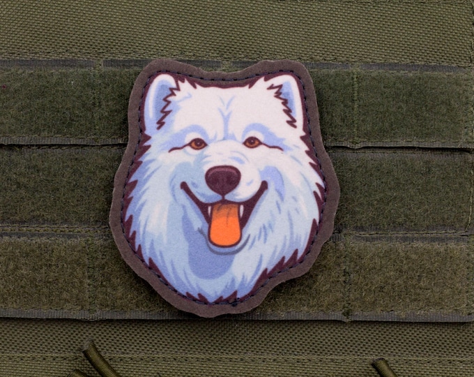Samoyed Patch – Cartoon Style