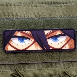 Midnight eyes anime hook and loop patch