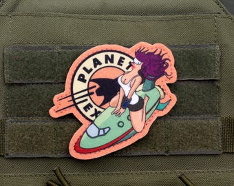 Futurama Leela Cosplay hook and loop morale patch