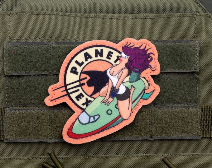 Futurama Leela Cosplay hook and loop morale patch