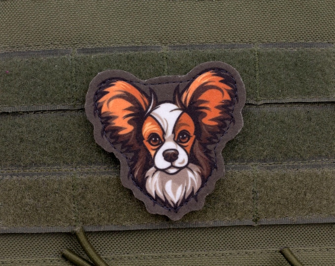 Papillon Patch – Cartoon Style