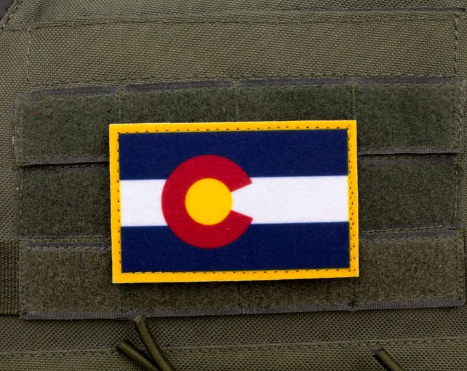 Colorado Flag Hook and Loop Patch